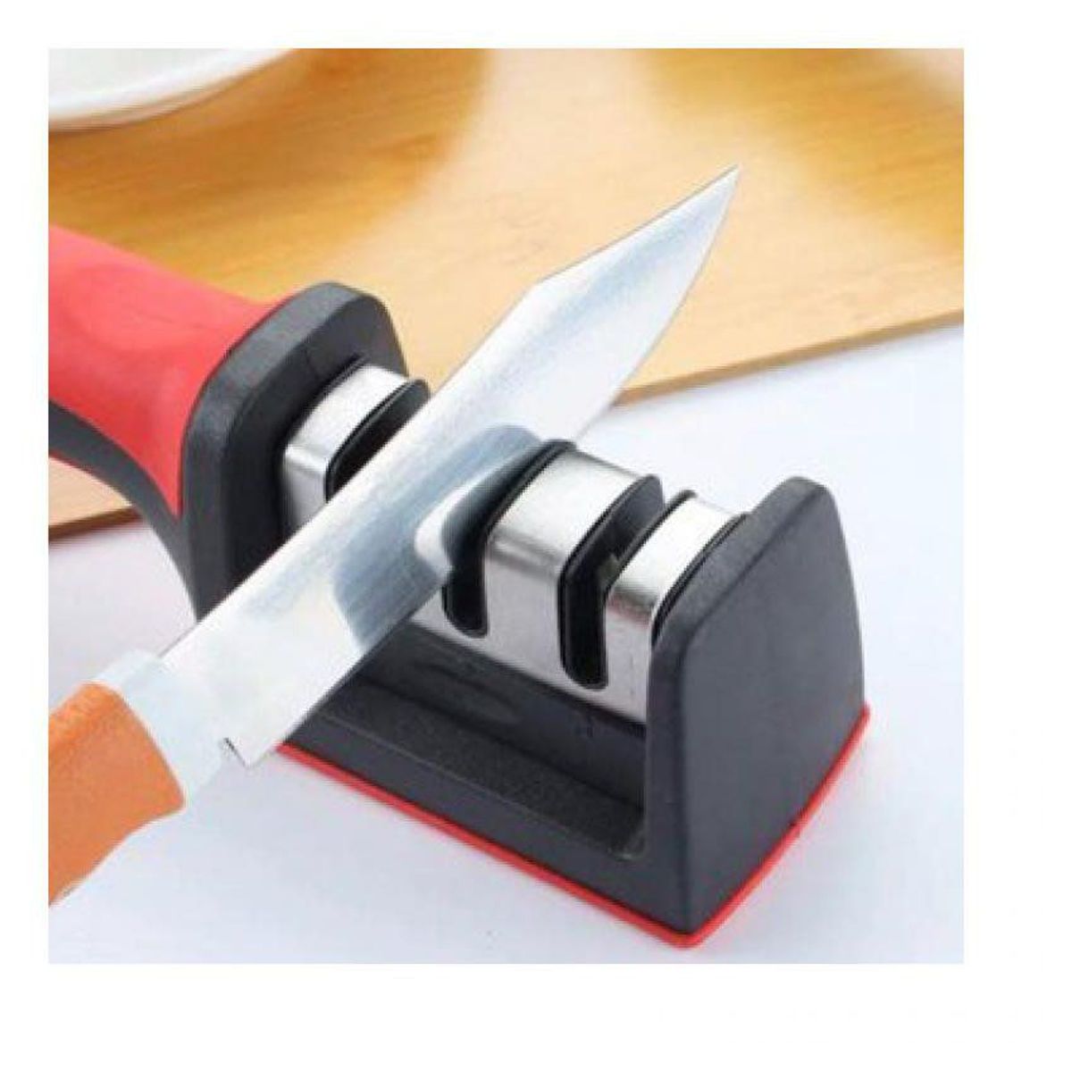 GENERICO - Afilador de cuchillo de 2 filos o 3 filos  afilador de cocina portátil