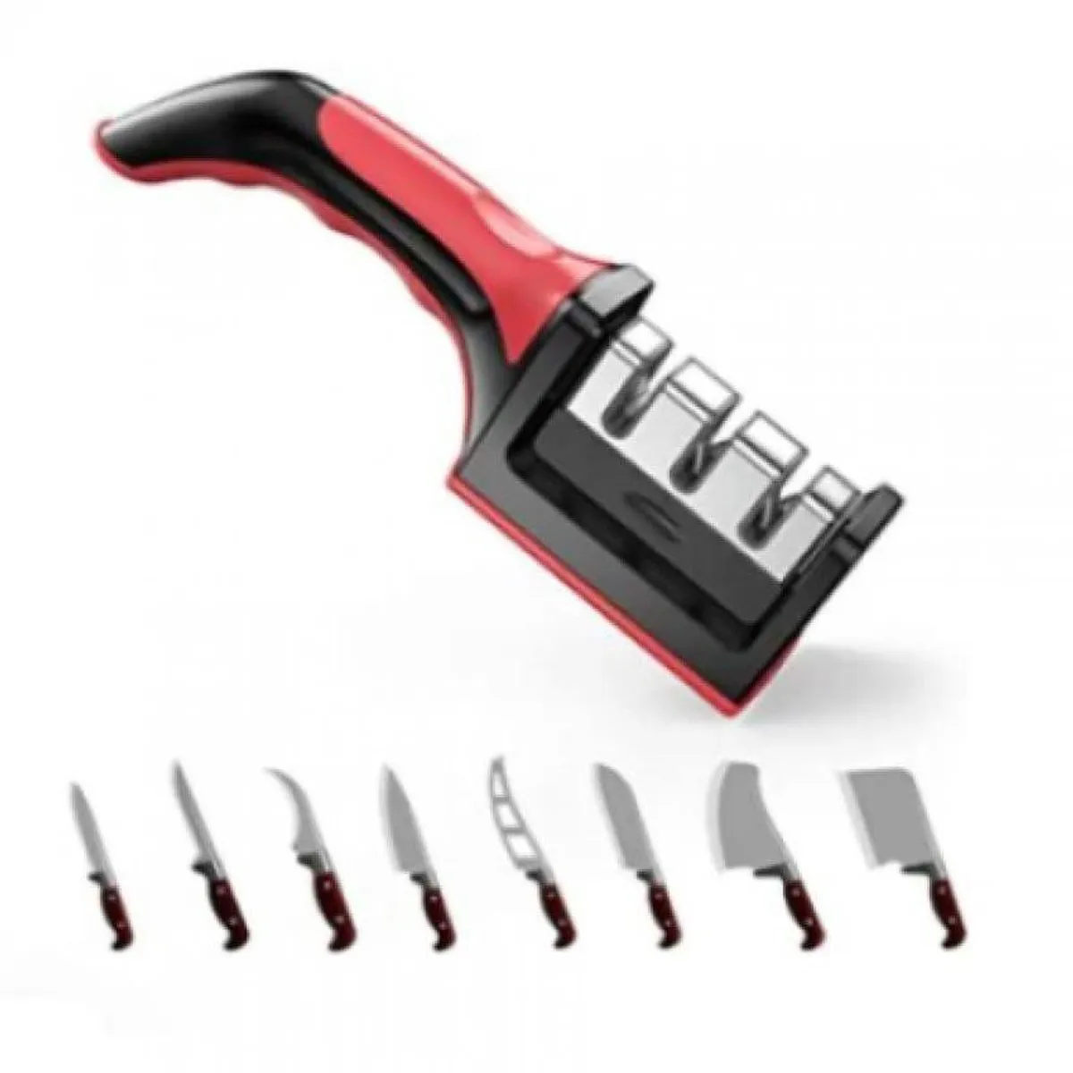 GENERICO - Afilador de cuchillo de 2 filos o 3 filos  afilador de cocina portátil