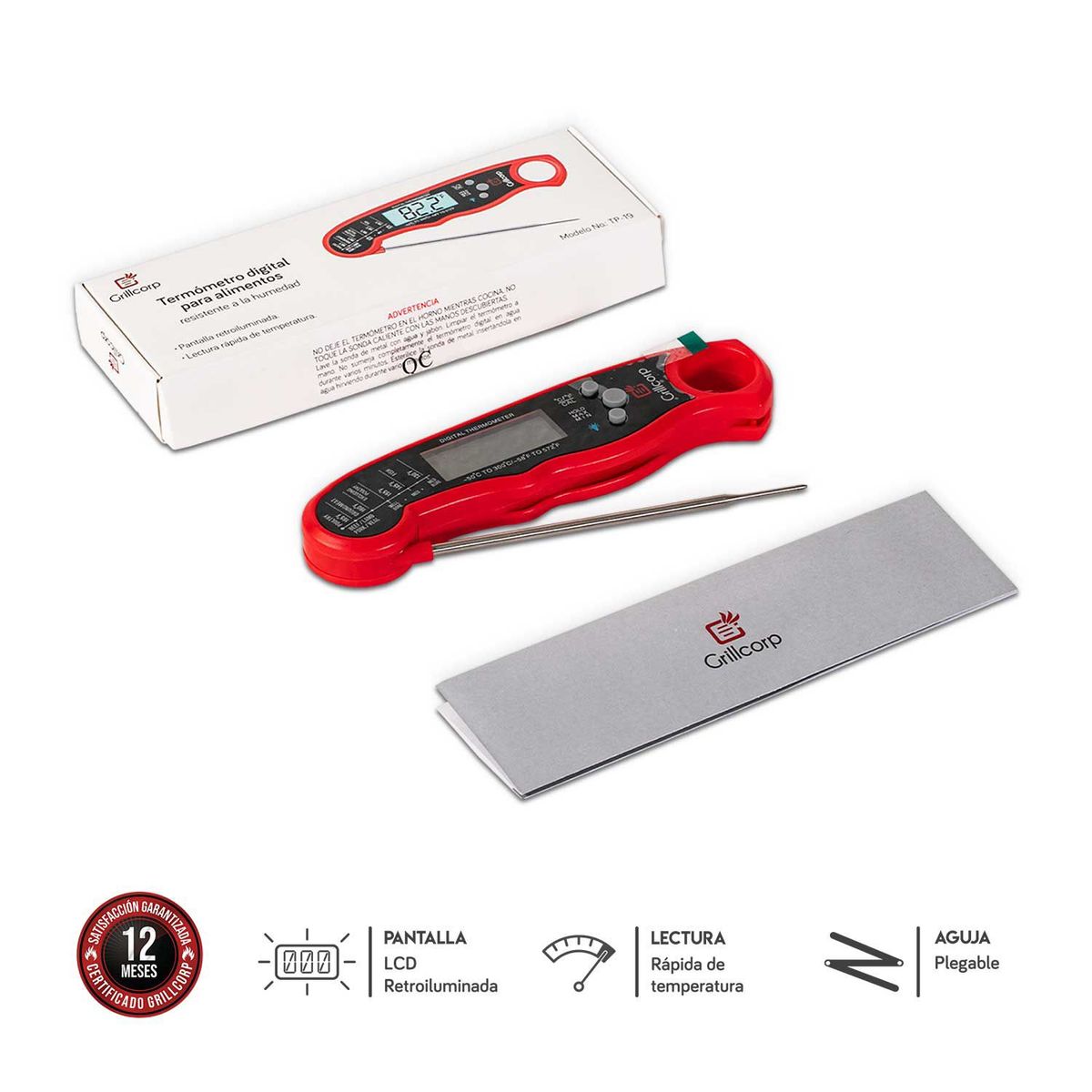 GRILLCORP - Termómetro de Aguja Pro TP19