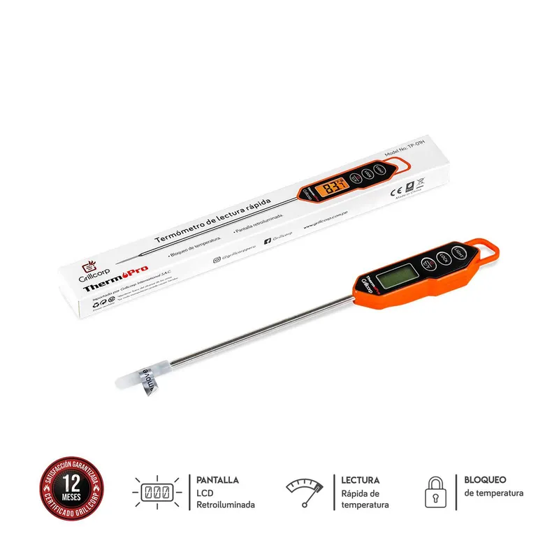 GRILLCORP - Termómetro de Aguja Básico TP01H