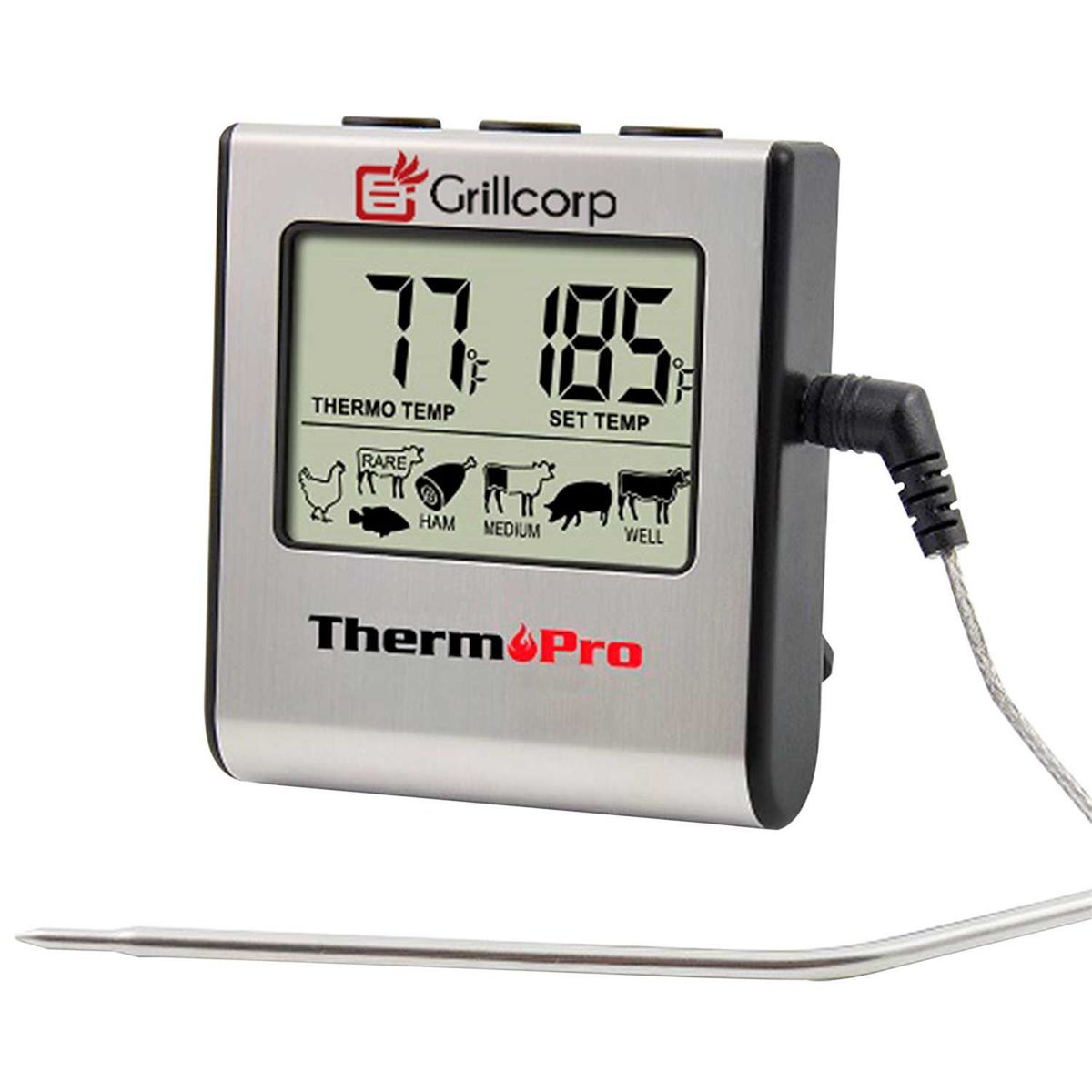 GRILLCORP - Termómetro de una Sonda TP16