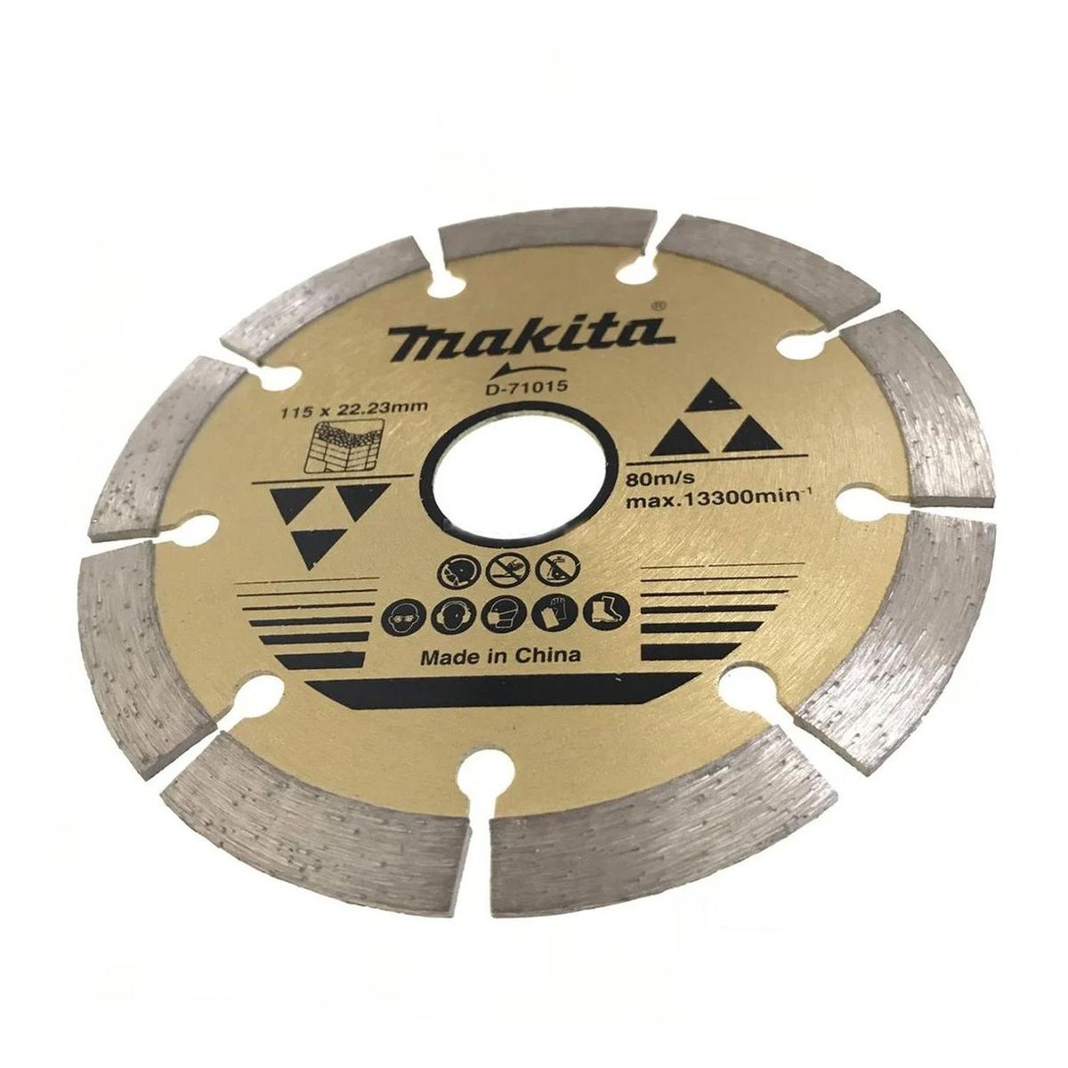 MAKITA - Disco Diamantado Segmentado Liso  4.5" x 22.33mm Seco Makita D-71015