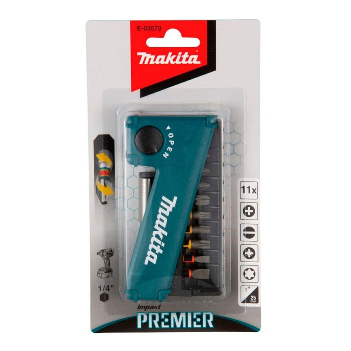 MAKITA - Set de 11 Puntas Impact Premier Makita E-03573