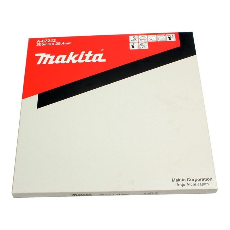 MAKITA - Disco de Sierra para Tronzadora 12" x 25.4 x 2.10mm 60D Makita A-87242