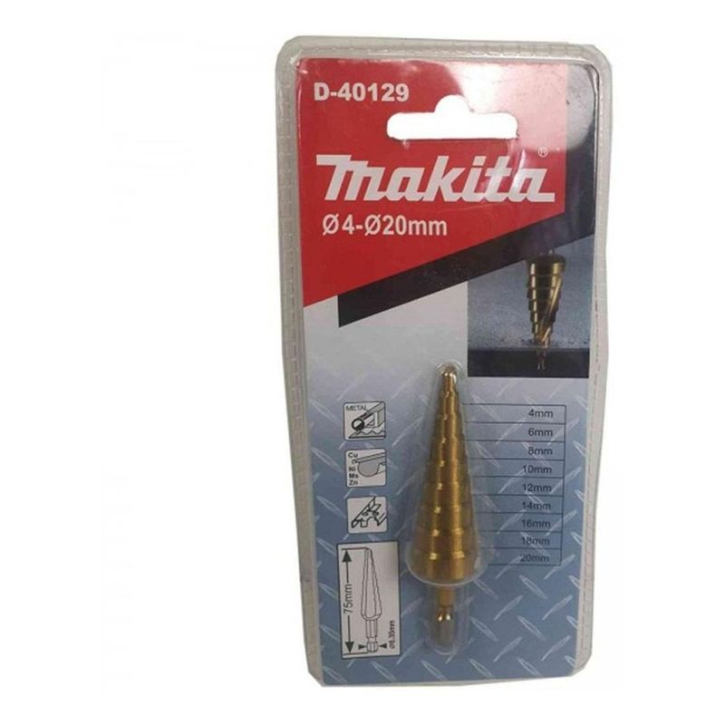 MAKITA - Broca Conica Escalonada 4-20mm Makita D-40129