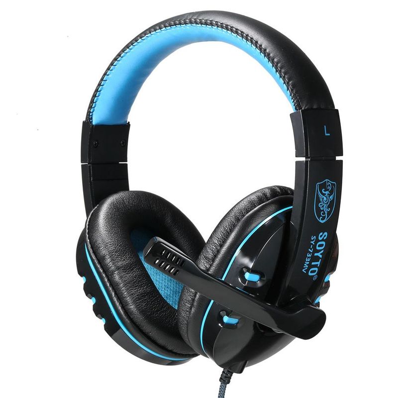 ITELSISTEM - Audifono Gamer Microfono 733 MV Pc Azul Blue Gaming Itelsistem
