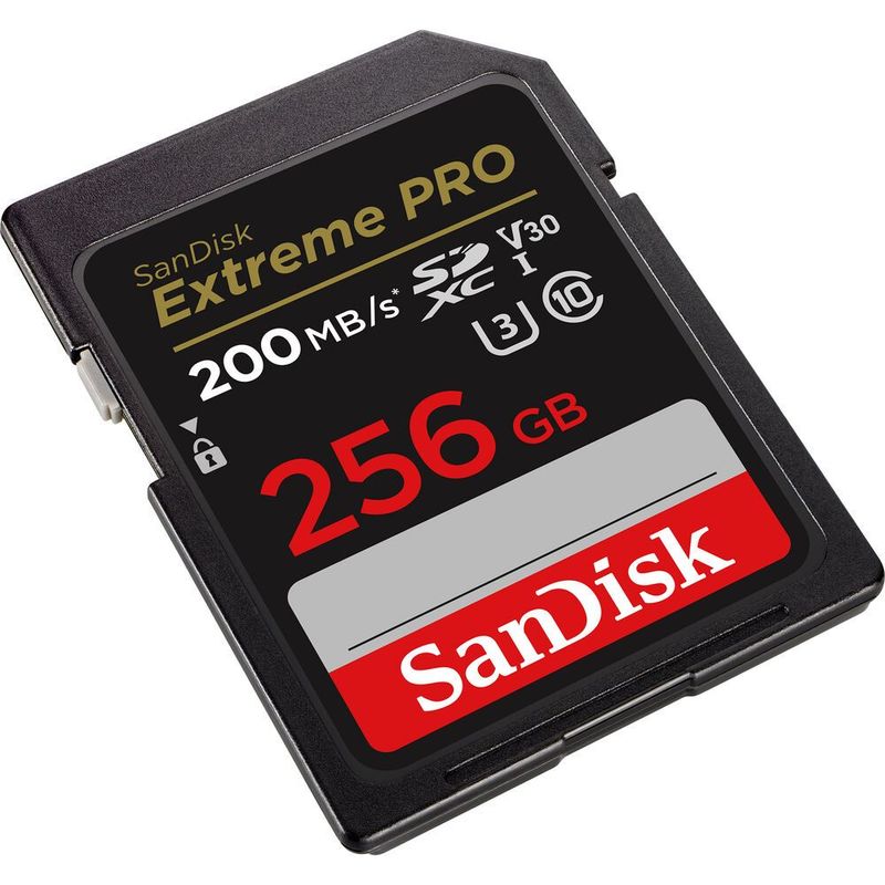 SANDISK - Memoria SanDisk Extreme PRO UHS-I SDXC 256 GB (200MB/S)
