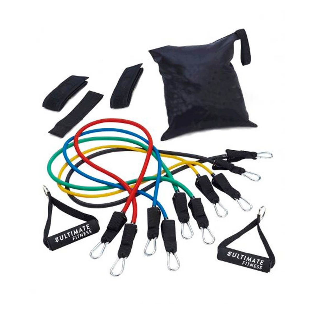 Set de Tubos Elásticos de Resistencia - 11 piezas, marca Ultimate Fitness - Foto Principal