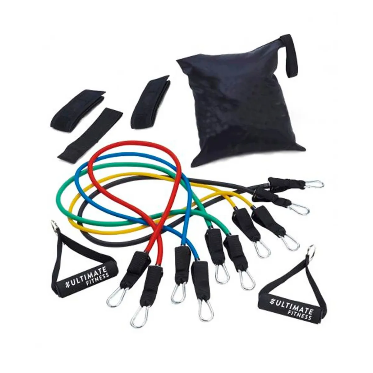 Set de Tubos Elásticos de Resistencia - 11 piezas, marca Ultimate Fitness - Foto Principal