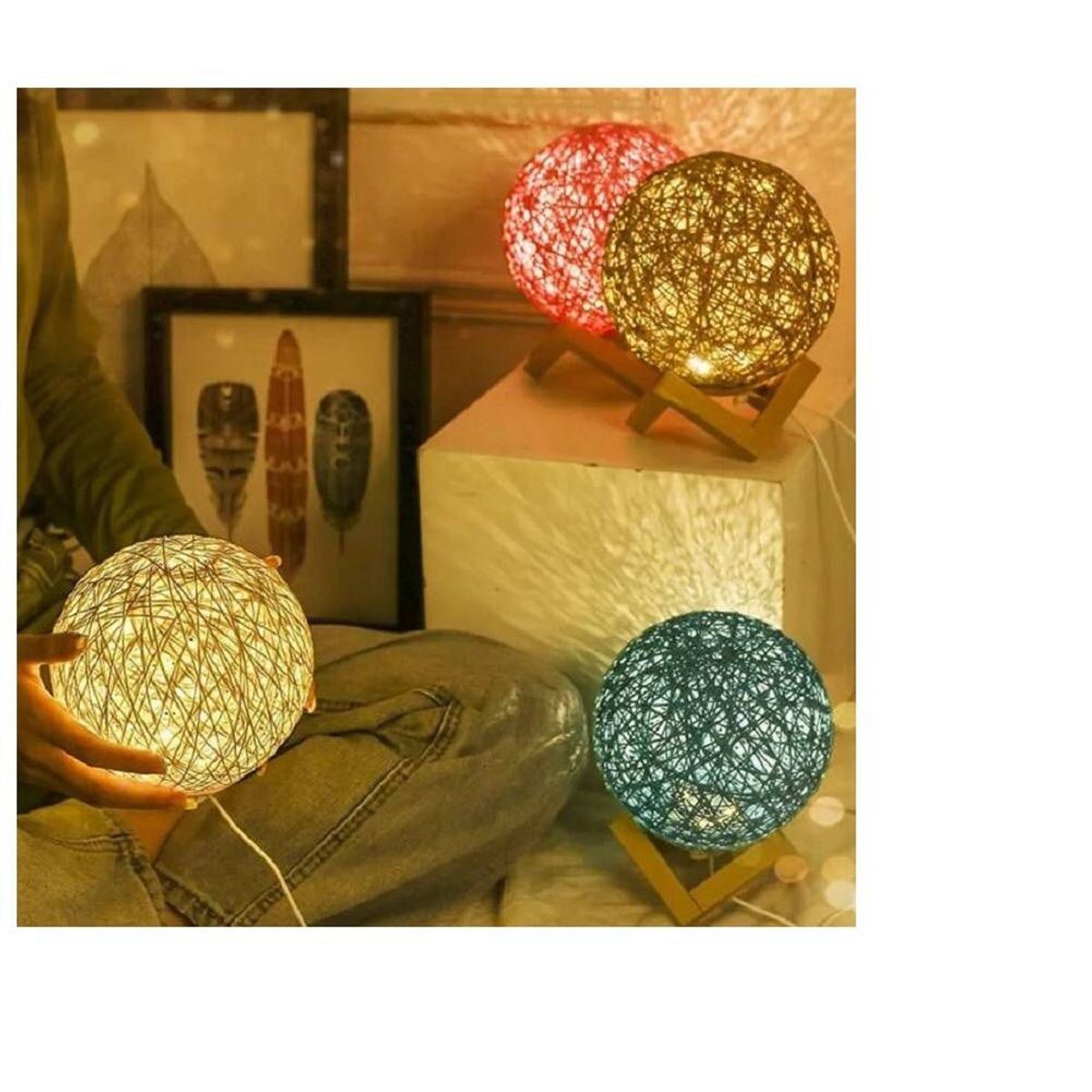 ITELSISTEM - Lampara Tipo Luna Proyecta Cableado corriente Itelsistem