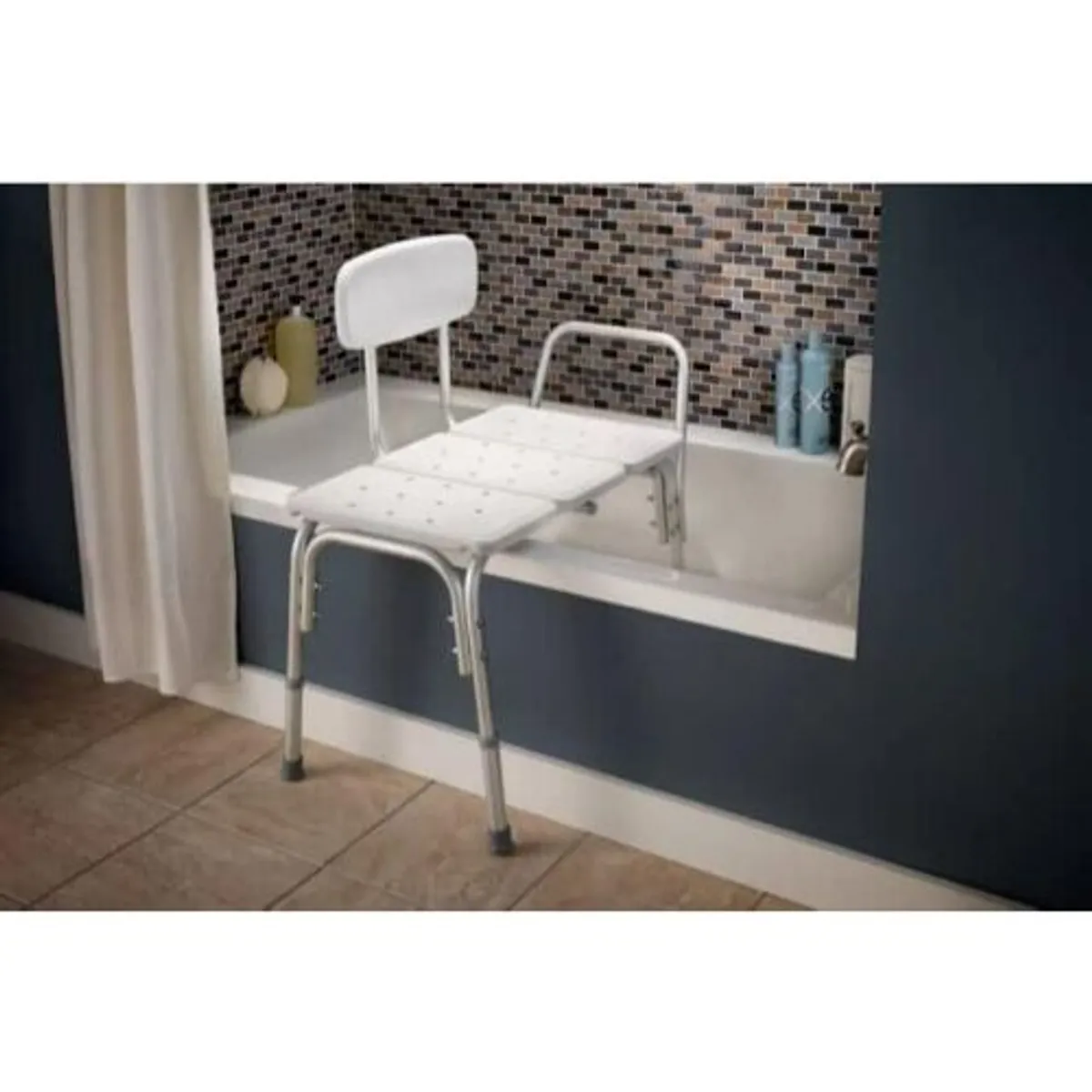 FIRST CARE - Silla de Ducha de Transferencia con Respaldo para Baño