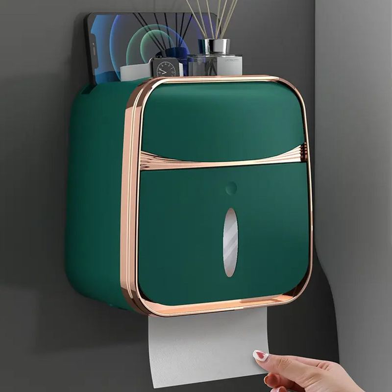 GENERICO - Soporte de Papel Higiénico y Pañitos - Verde