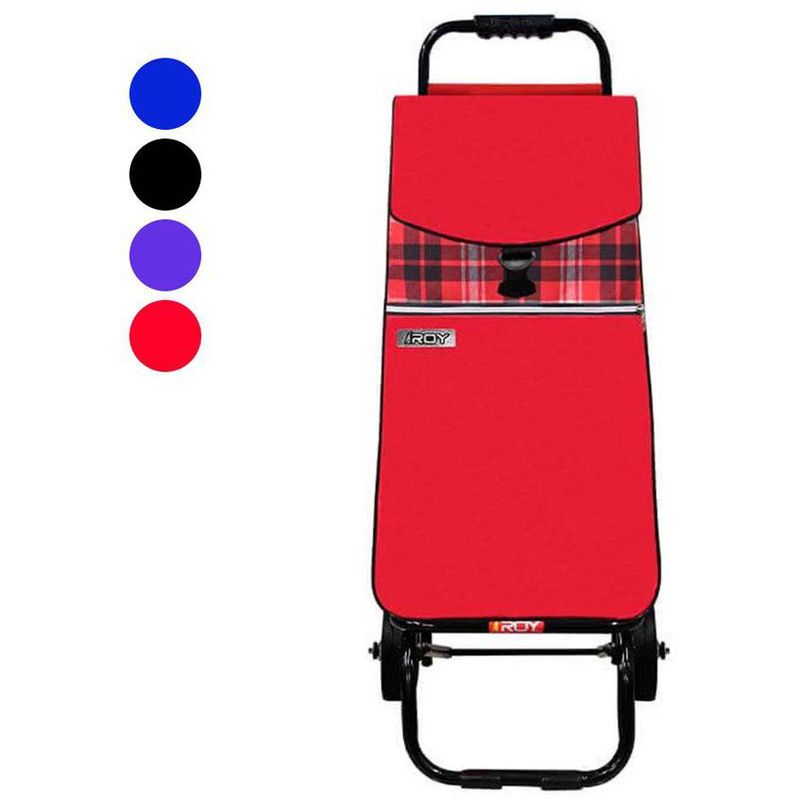 GENERICO - Coche Carrito Grande para Compras  Rojo