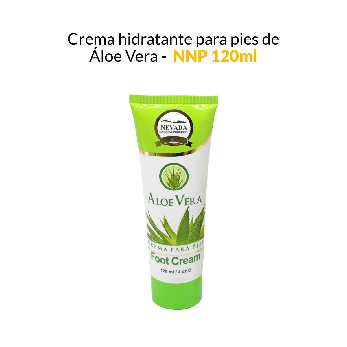 GENERICO - Crema hidratante para pies de Aloe Vera Nevada Natural 120 ml