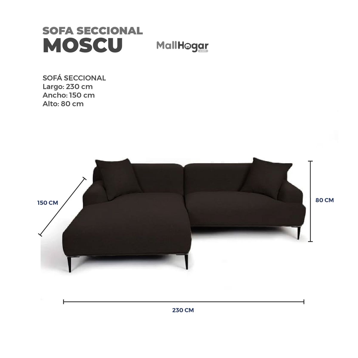 GENERICO - Seccional Moscú Izquierdo Chocolate