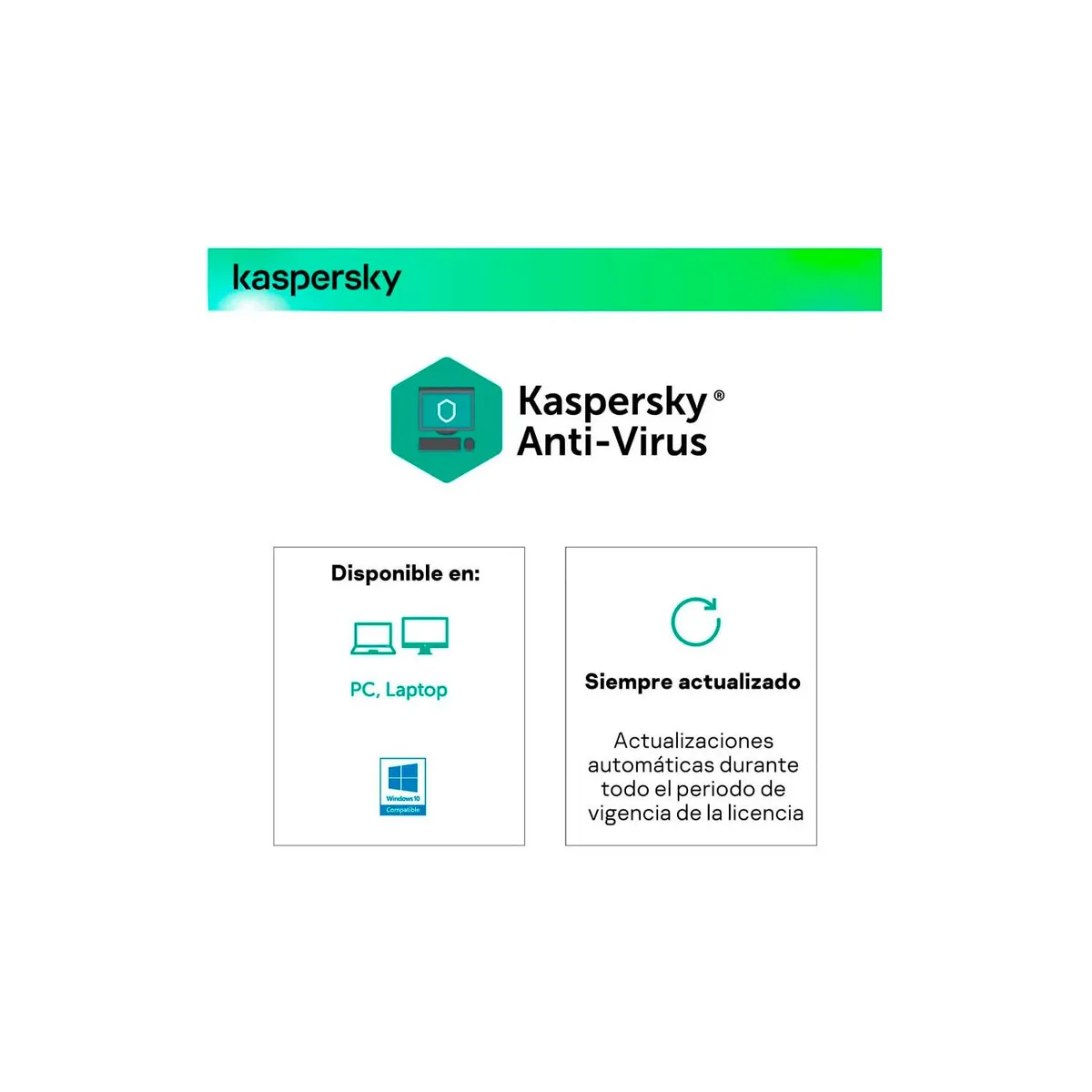 KASPERSKY - Antivirus Kaspersky 1pc Licencia 1 Año, Blister