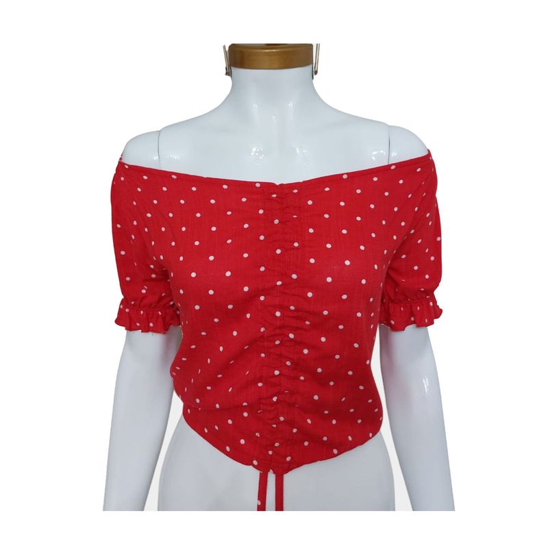 GENERICO - Polo Lunares Mujer - Hombros descubiertos.