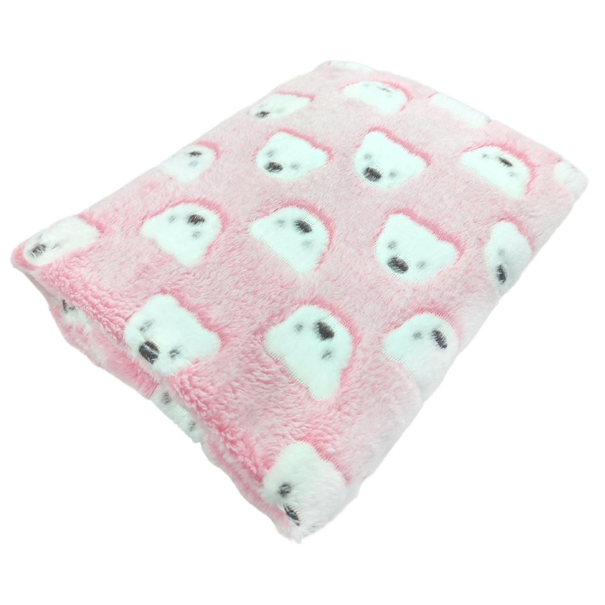 BABY MERINOS - Colcha Bebe Felpa - Ositas - Rosado