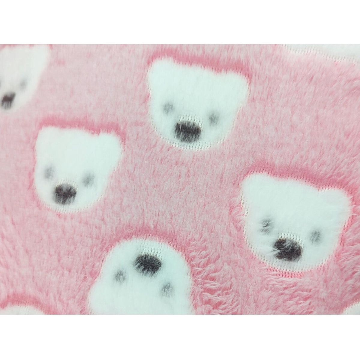 BABY MERINOS - Colcha Bebe Felpa - Ositas - Rosado