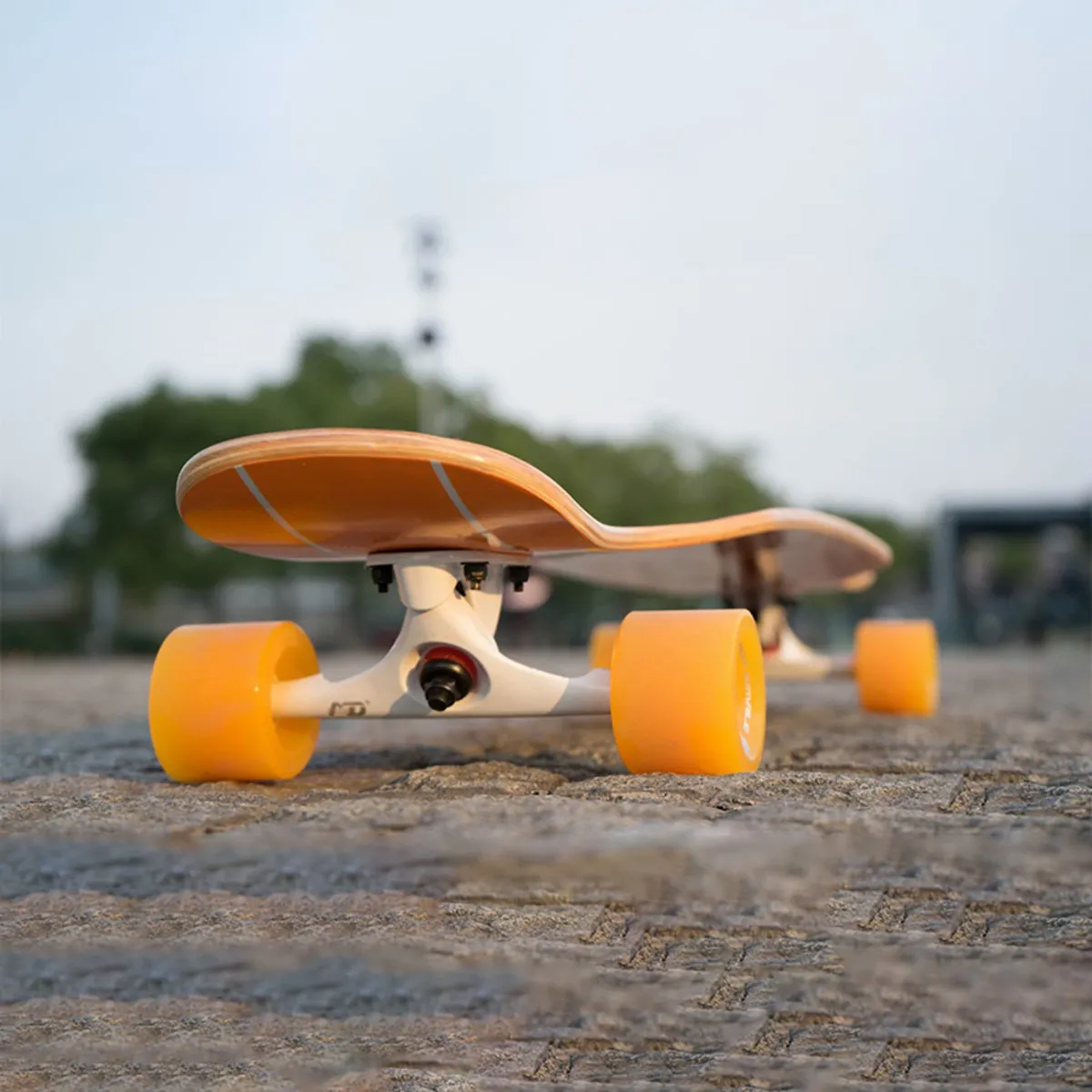 AD - Skate Longboard 42-inch Dancing Cruising Downhill - Orange