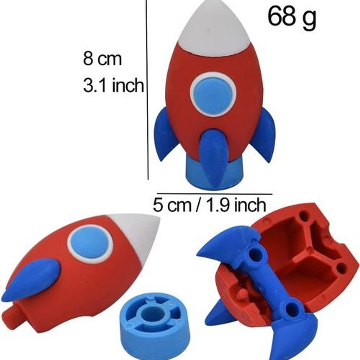 GENERICO - Borrador 3D de lápices - Animado - Modelo Nave Espacial