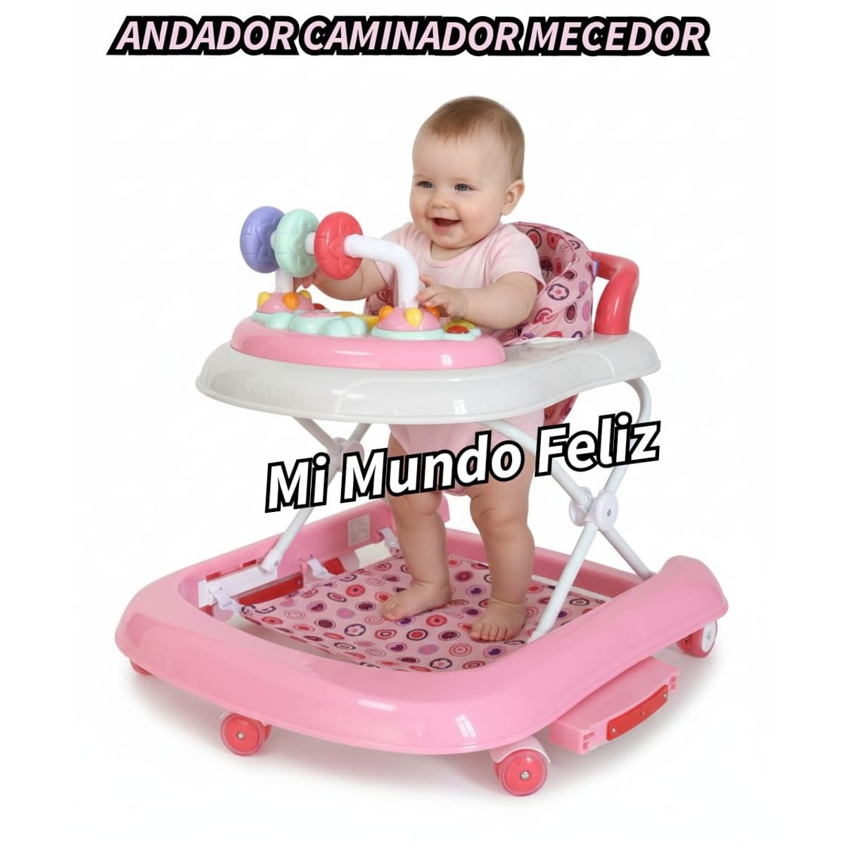 BABY HAPPY - Andador para Bebe Musical   Pastel Princess 2026