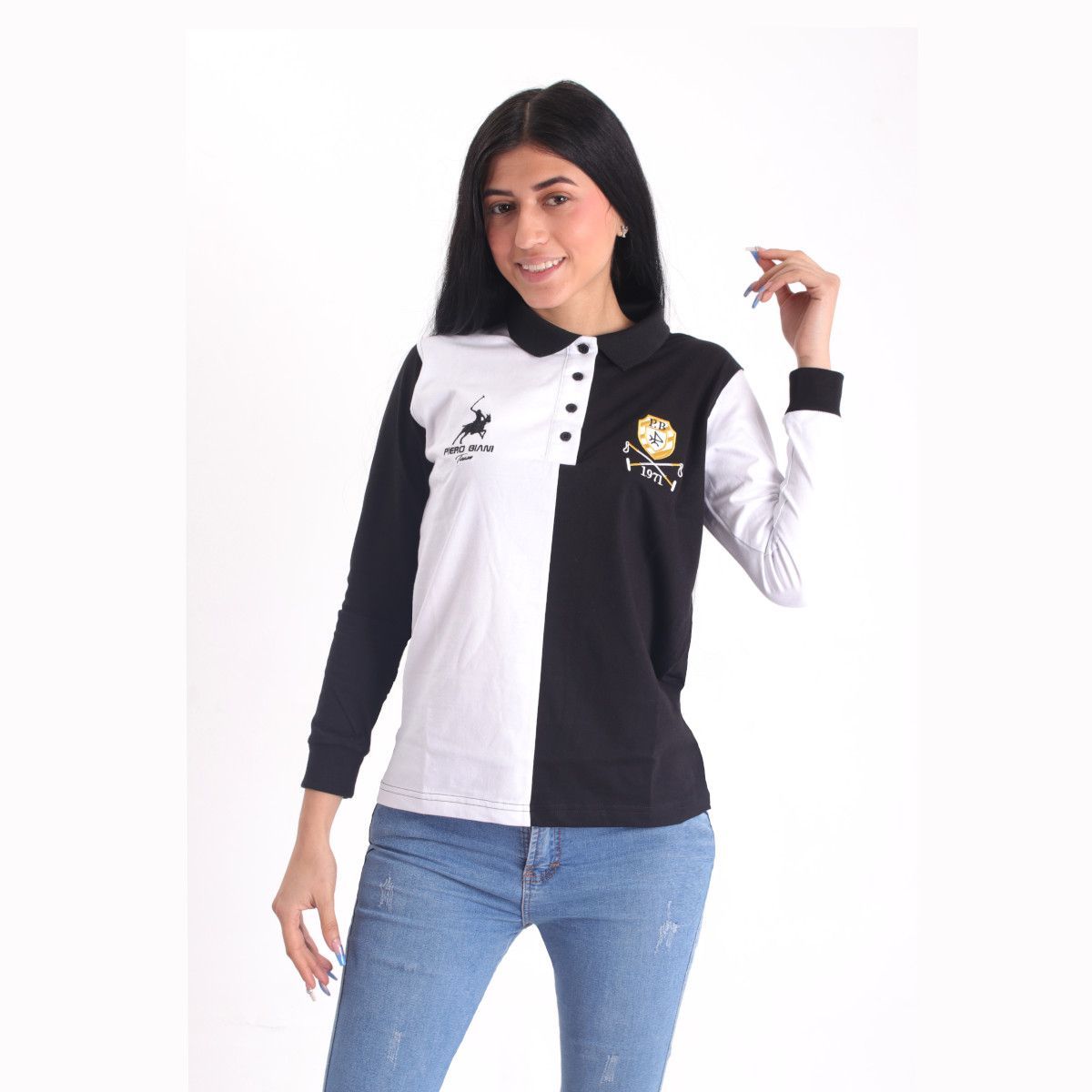 GENERICO - Polo Manga Larga Mujer - Multicolor