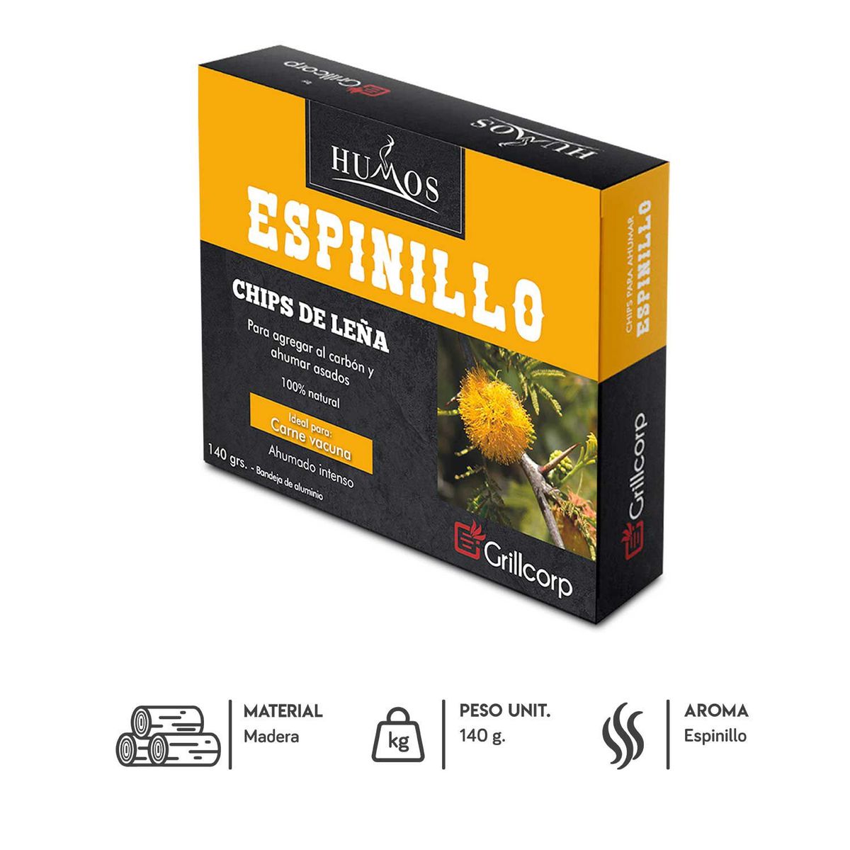 GRILLCORP - Astillas de Leña Espinillo 140gr