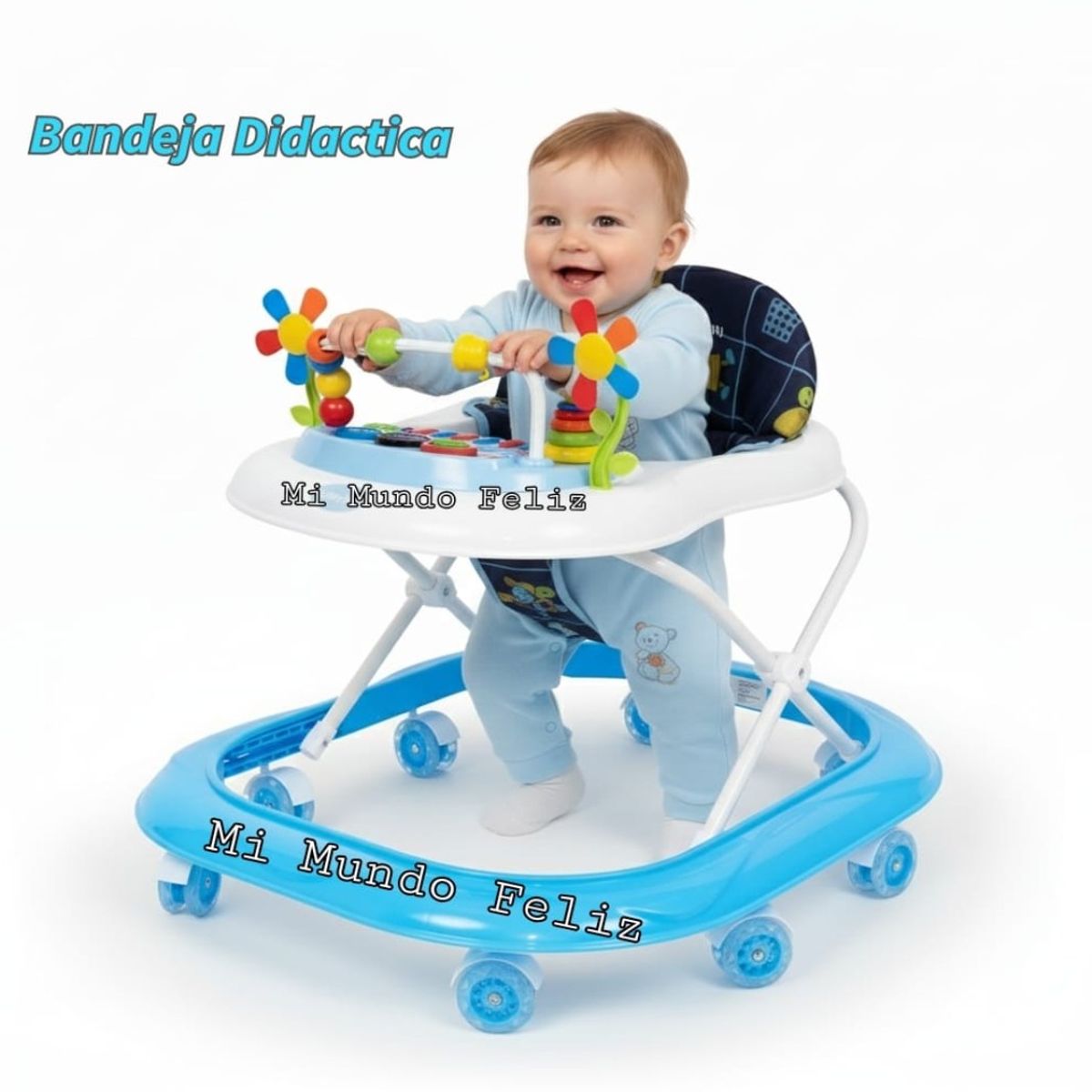 BABY HAPPY - Andador para Bebe Altura Ajustable Arbol Blue Version