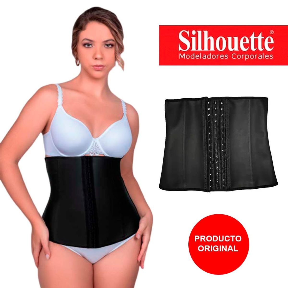 SILHOUETTE - Faja Cinturilla Reductor Silhouette Negro Original