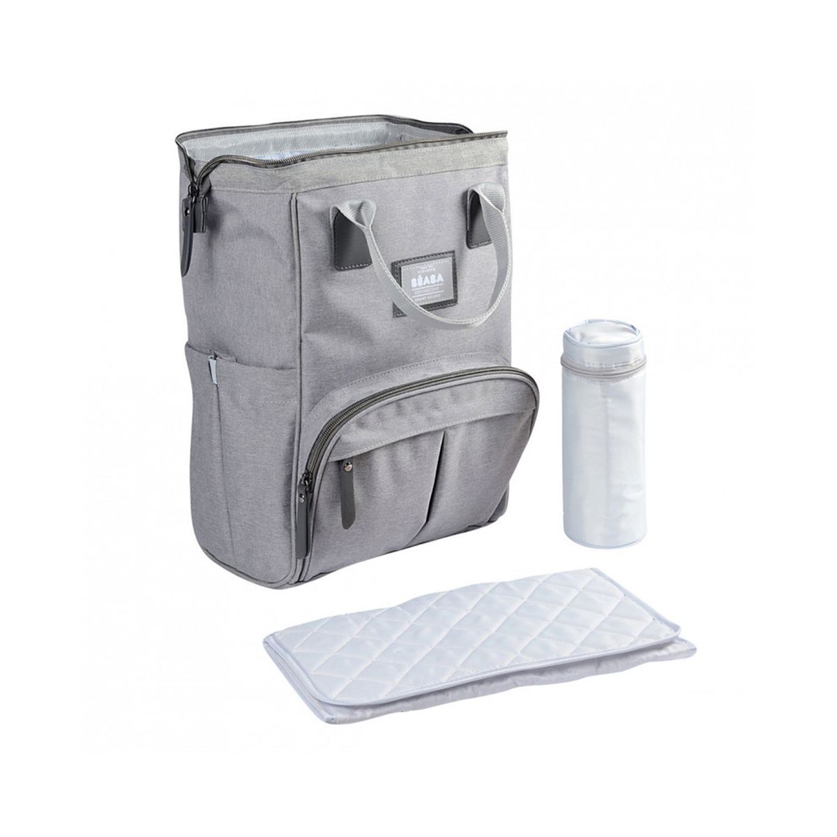 BEABA - Mochila Pañalera - Cambiador Wellintog Heather Gris