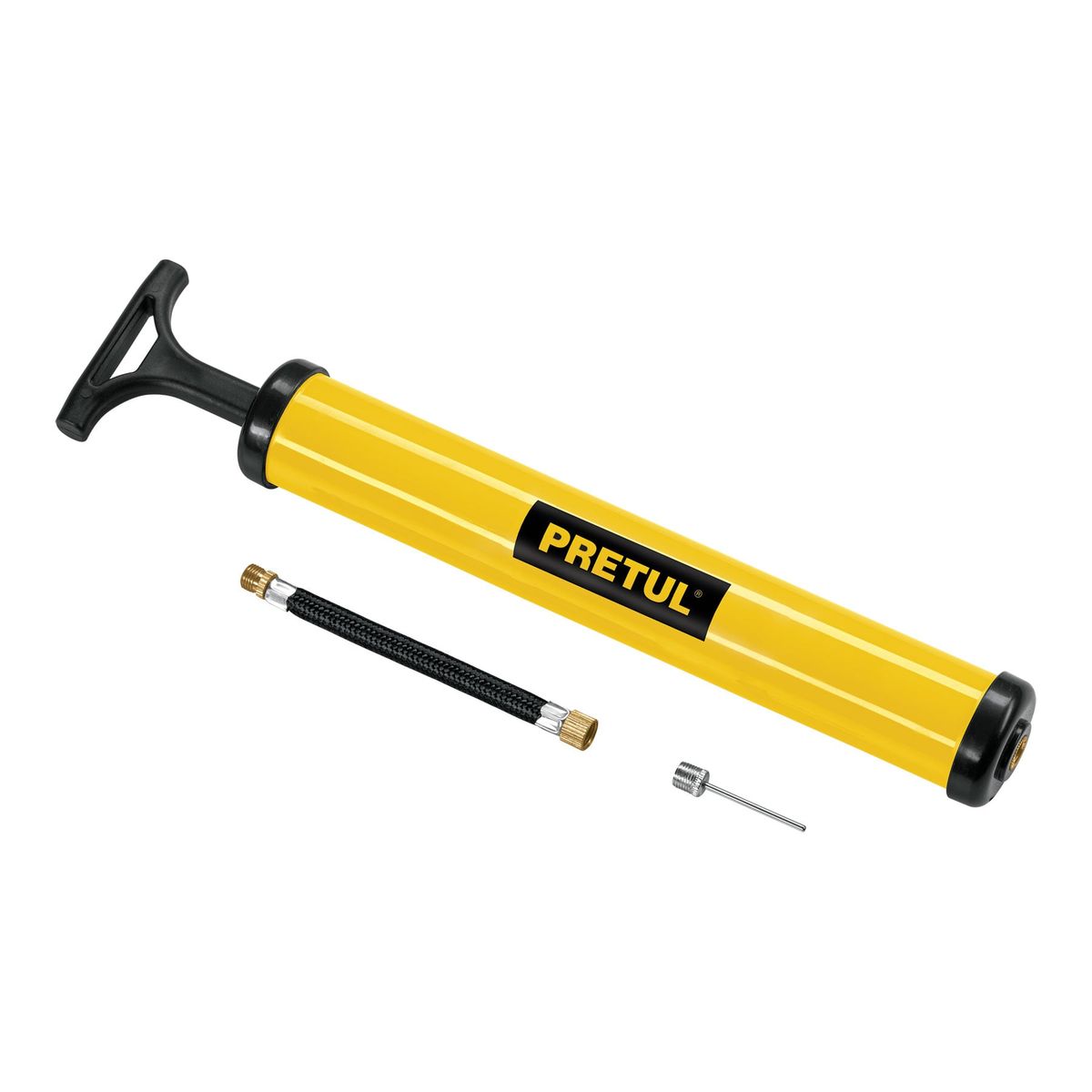 PRETUL - Mini inflador manual plastico para balones, 14.5 psi, Pretul