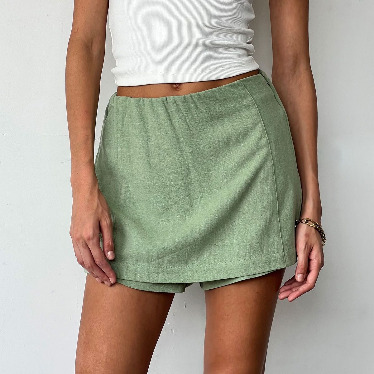DESIRE - Short Falda Lino Desire Para Mujer