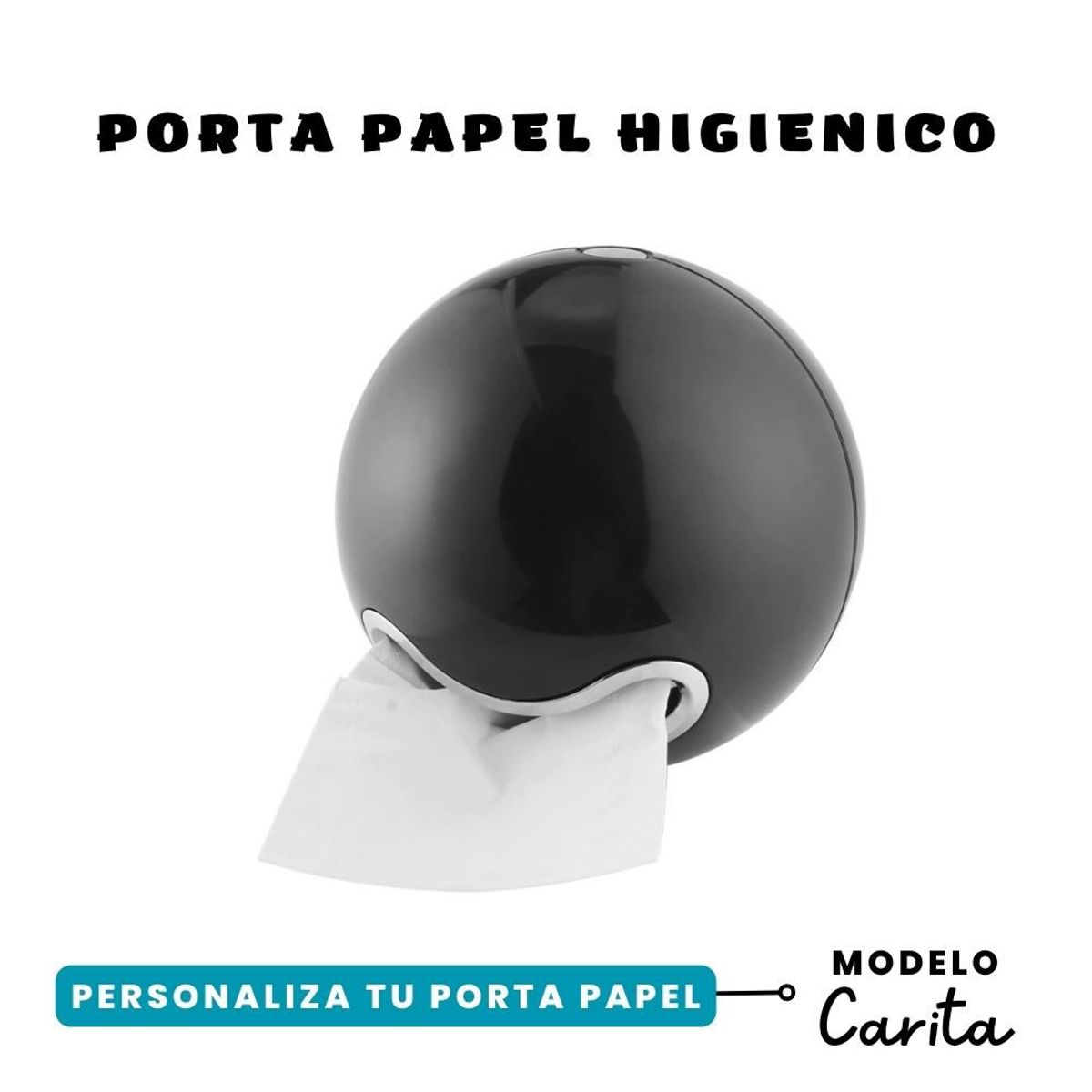 SHEEPBUSTER - Porta Papel Higiénico Circular Negro