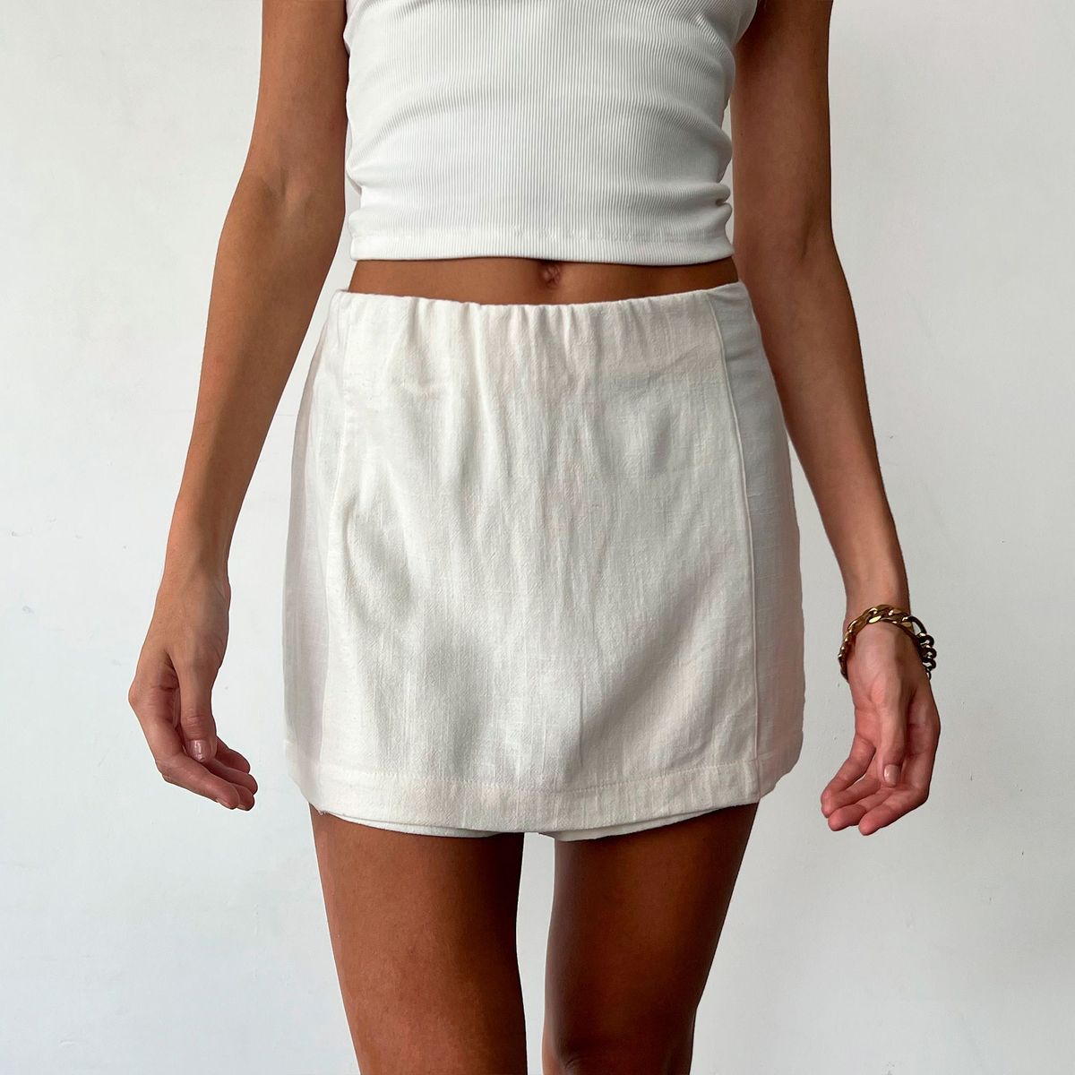 DESIRE - Short Falda Lino Desire Para Mujer