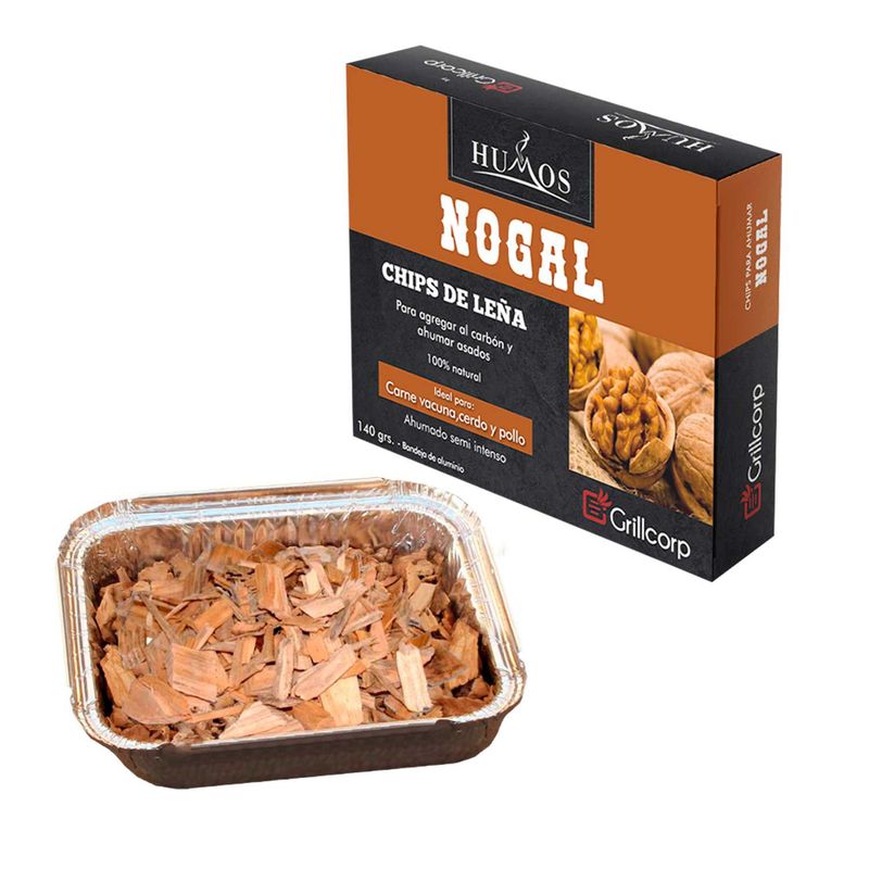 GRILLCORP - Astillas de Leña Nogal 140gr