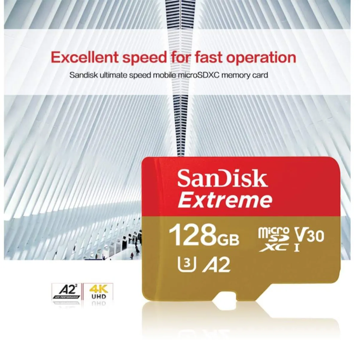 SANDISK - Tarjeta de memoria micro sd sandisk extreme 128 gb 190 Mb/s