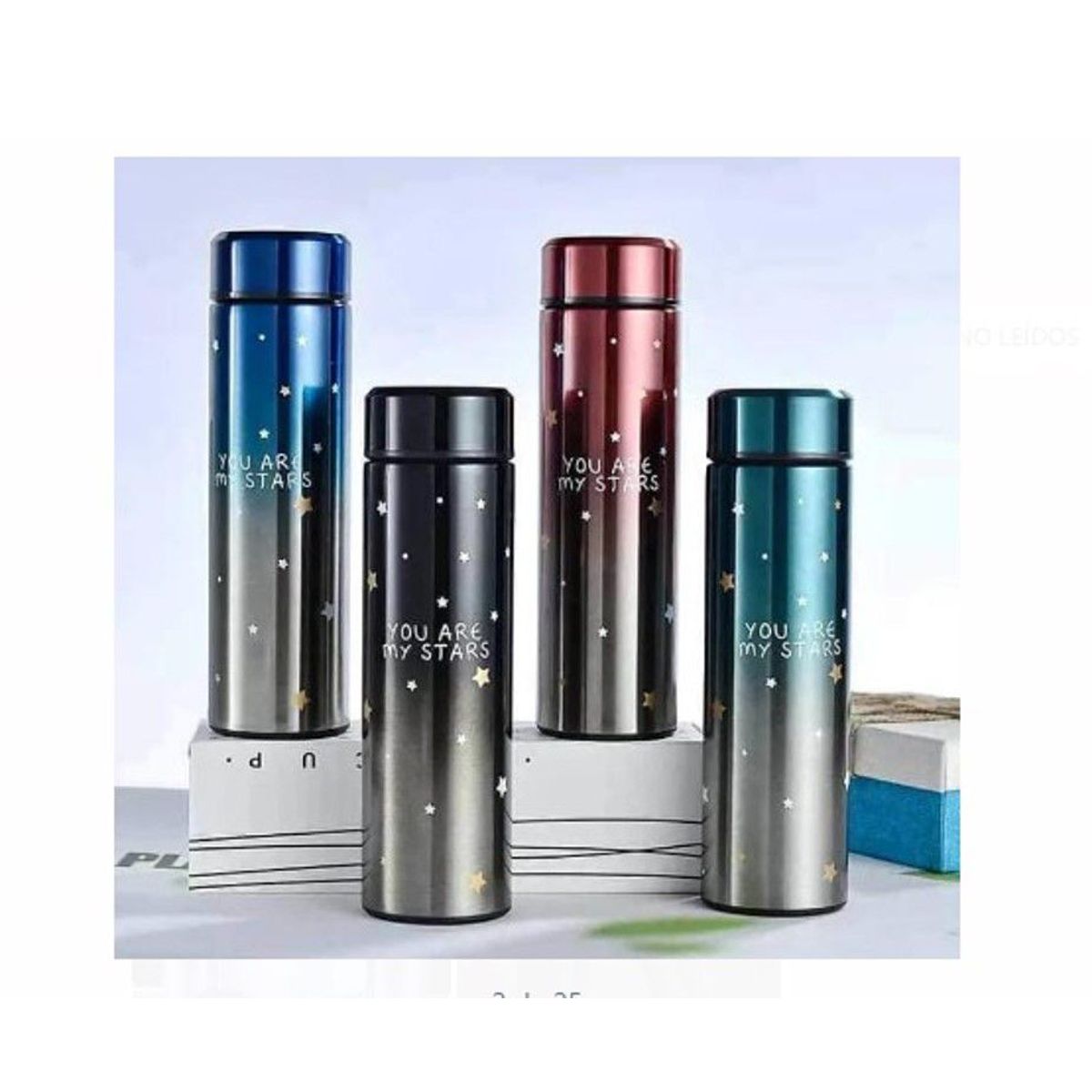 GENERICO - Termo Inteligente Smart 500 ML NEGRO de CALIDAD