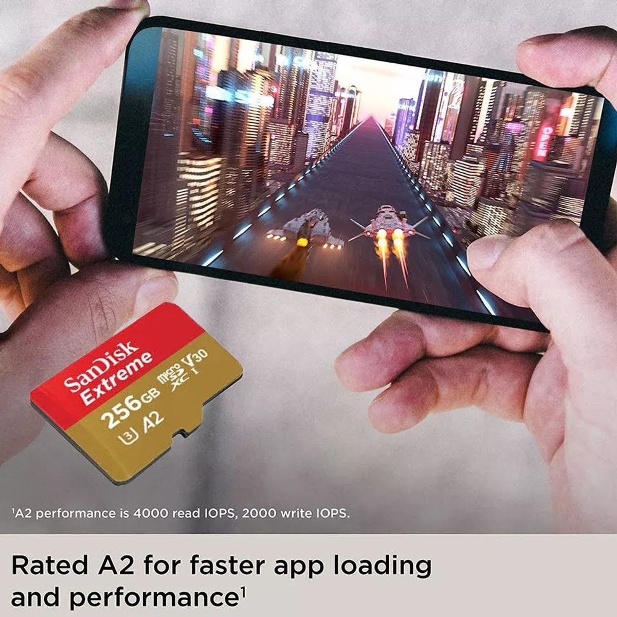 SANDISK - Tarjeta de memoria micro sd sandisk extreme 256 gb 190 Mb/s