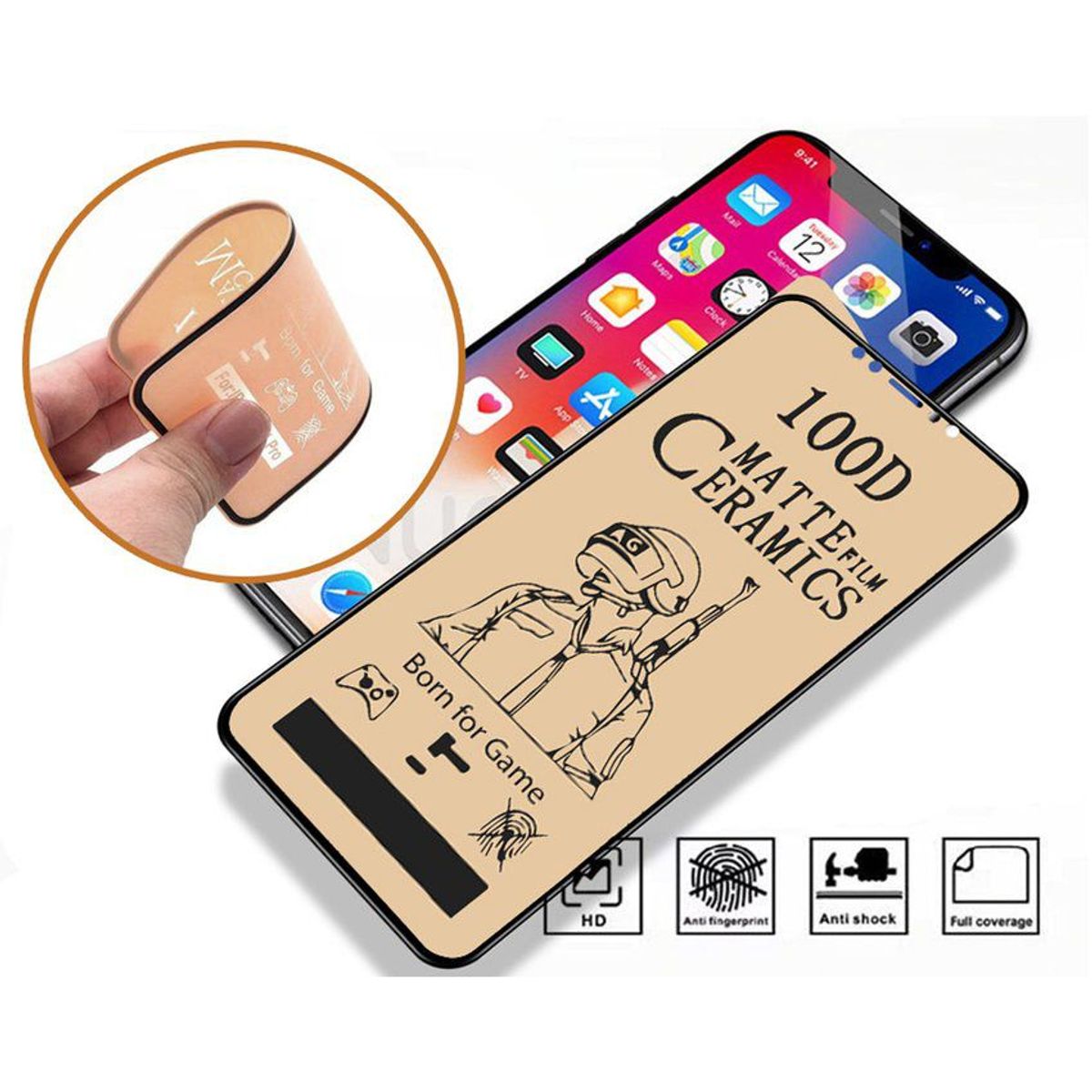 GLASS - Pack-Vidrio Protector de Cámara y Mica Cerámica Mate iPhone 13 pro