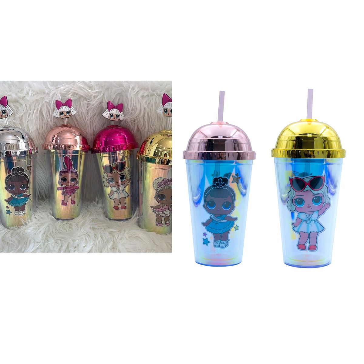 GENERICO - Tomatodo Vaso Botella Infantil LOL - Capacidad 650 ml