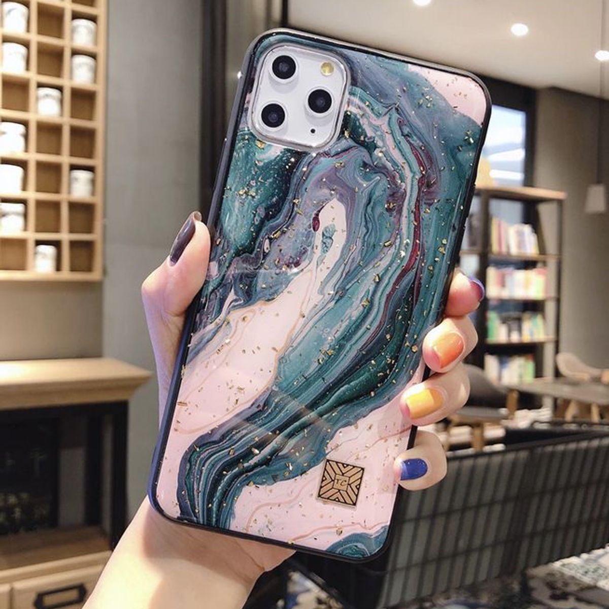 GENERICO - Funda cases  suave de lujo con purpurina iphone 13 pro max