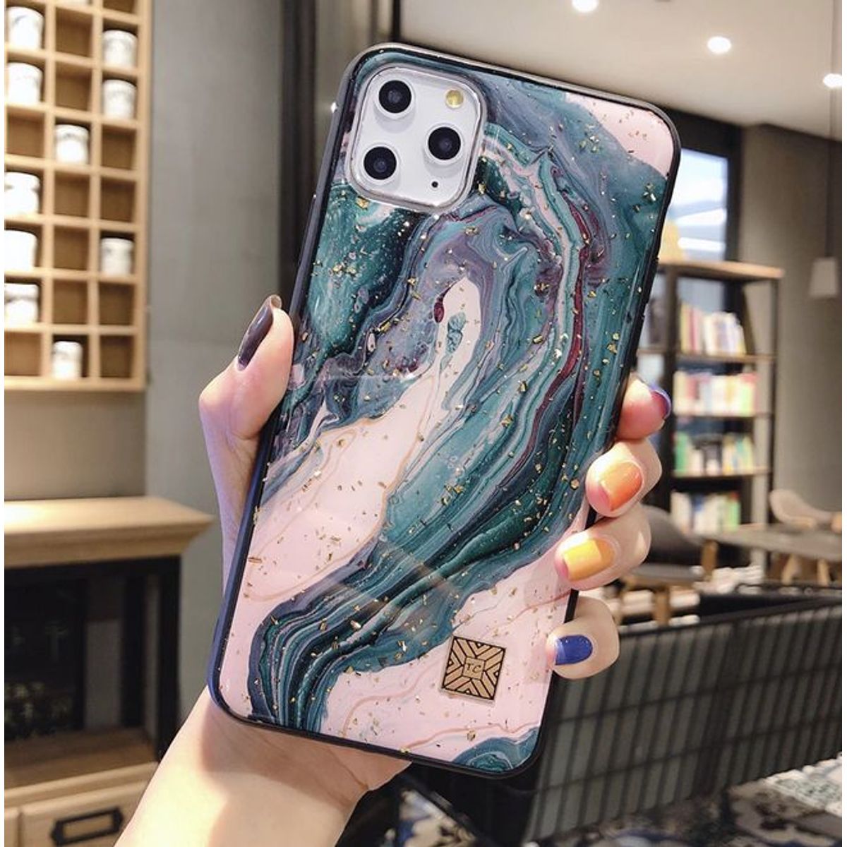 GENERICO - Funda cases  suave de lujo con purpurina iphone 13 pro max