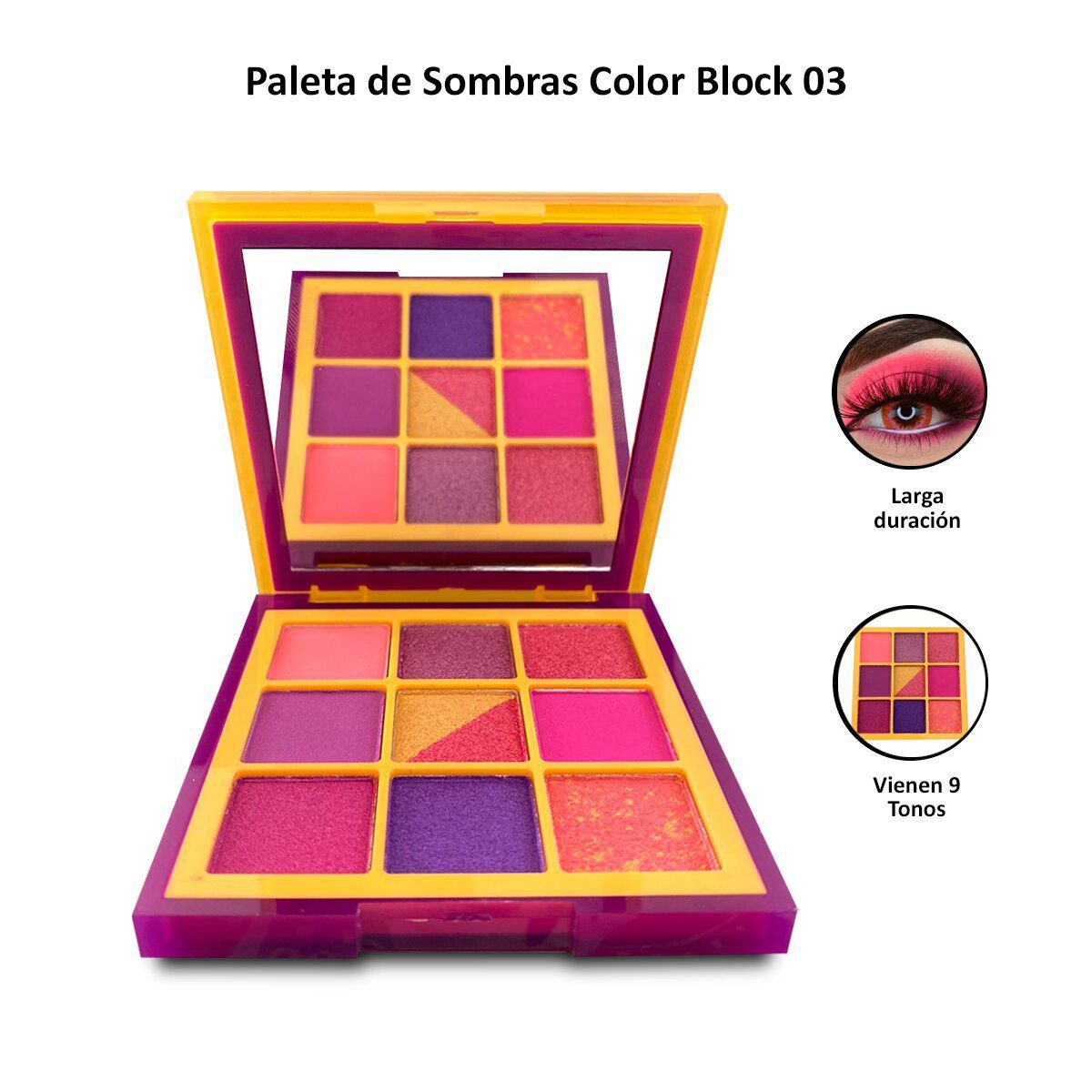 GENERICO - Paleta de Sombras Color Block 03