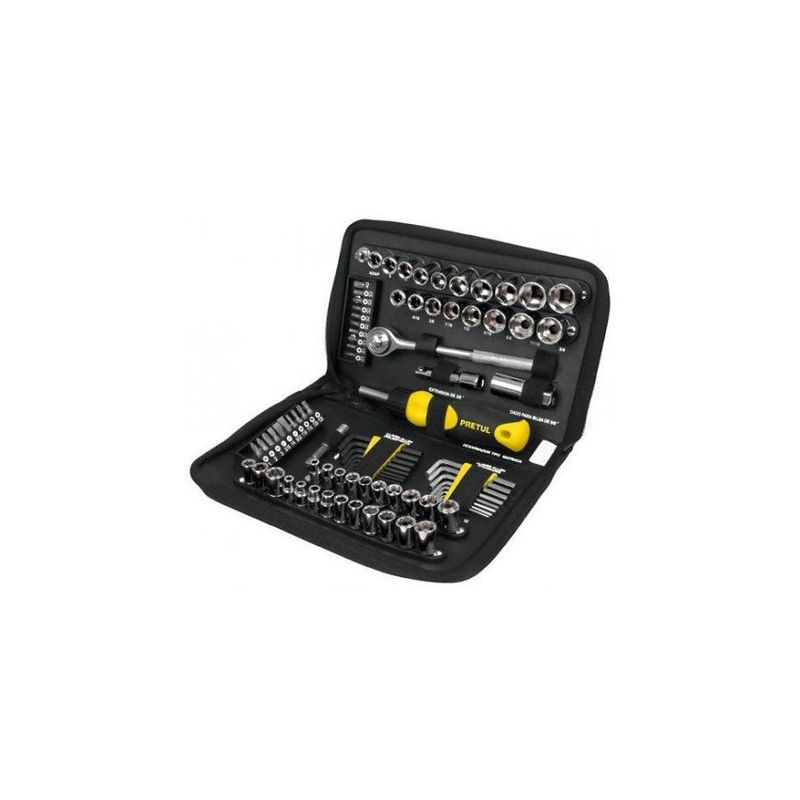PRETUL - Juego de Herramientas para Mecanico Pretul x 83 Pzas 22984 - Negro