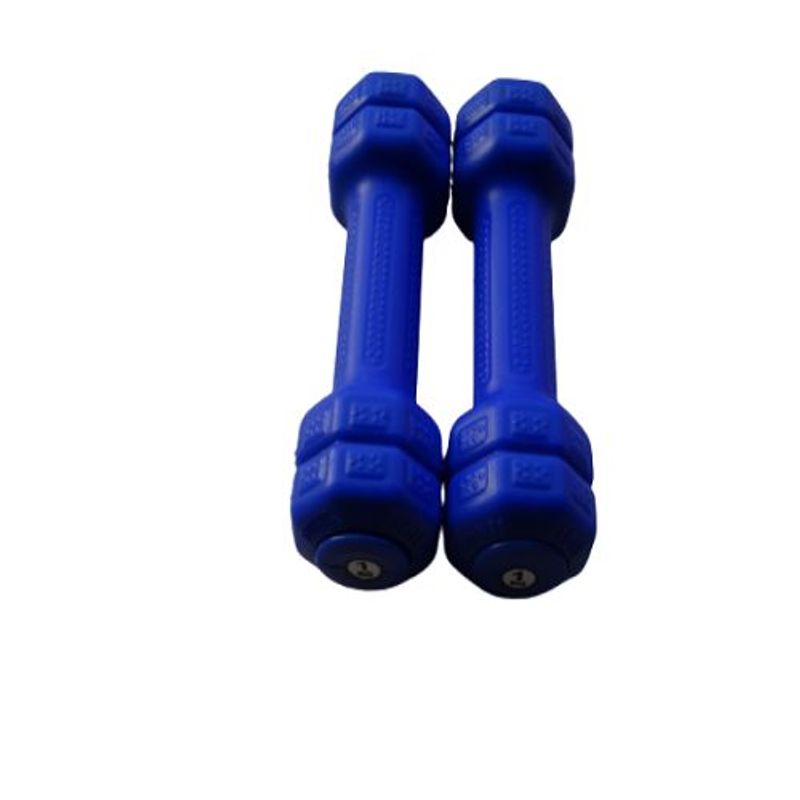 GENERICO - Par de mancuernas - pesas de vinil 1 kg-azul