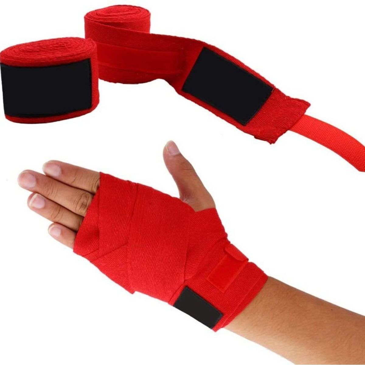 ALPHA GYM - Vendas de mano para box - ROJO - 3 MT