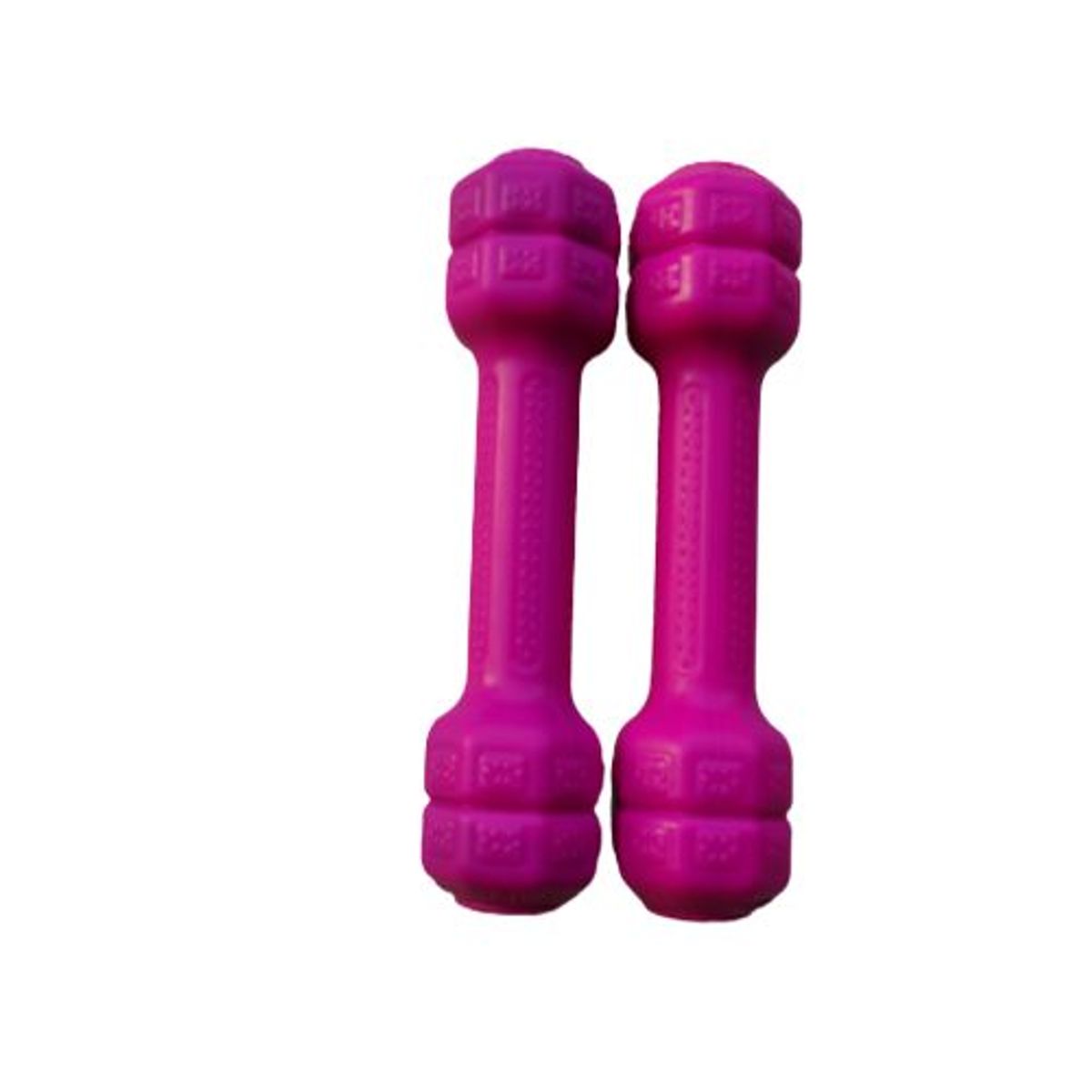 GENERICO - Par de mancuernas - pesas de vinil 1 kg-fucsia