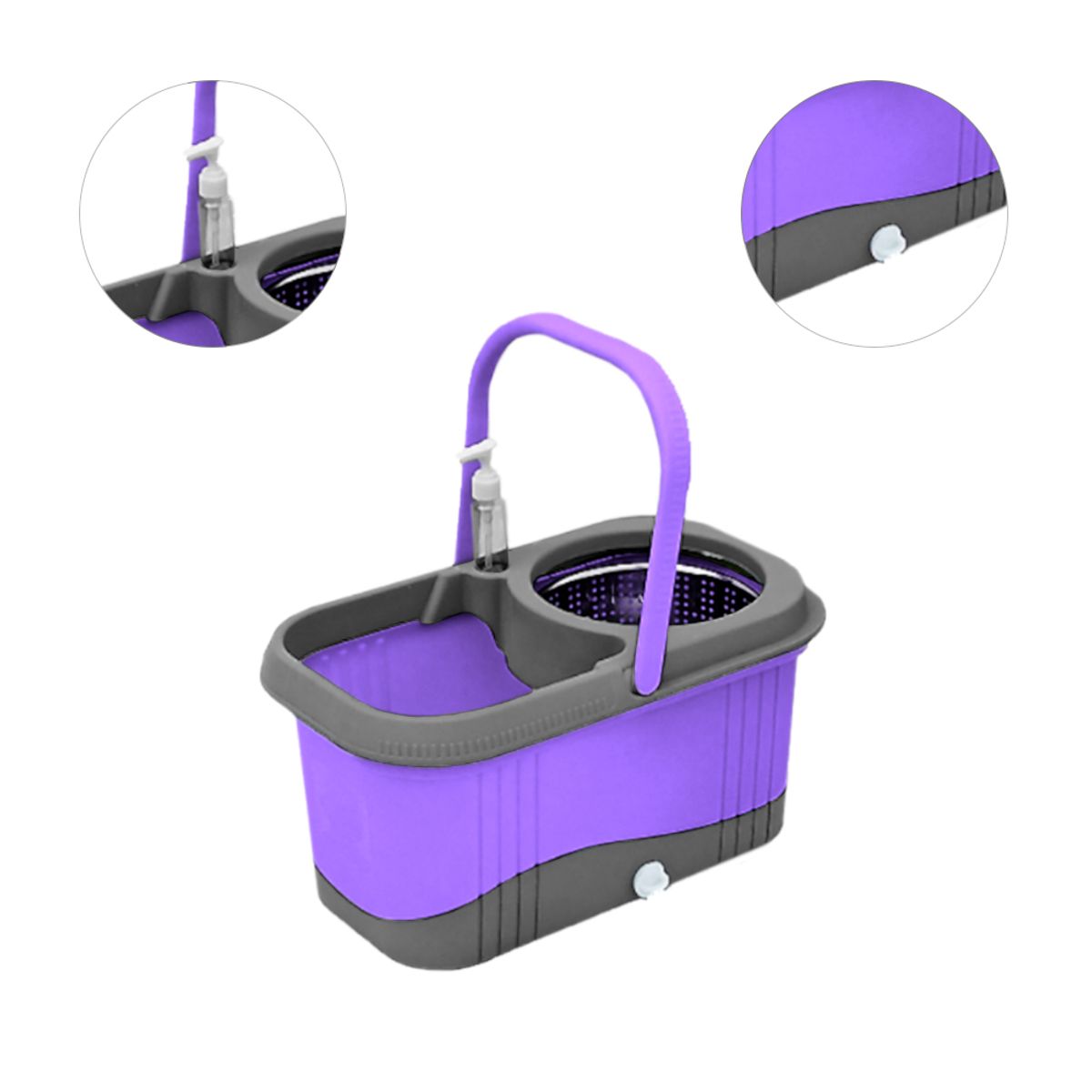 SASHIJA - Balde Trapeador Dispensador MD Y Papel Toalla Reutilizable