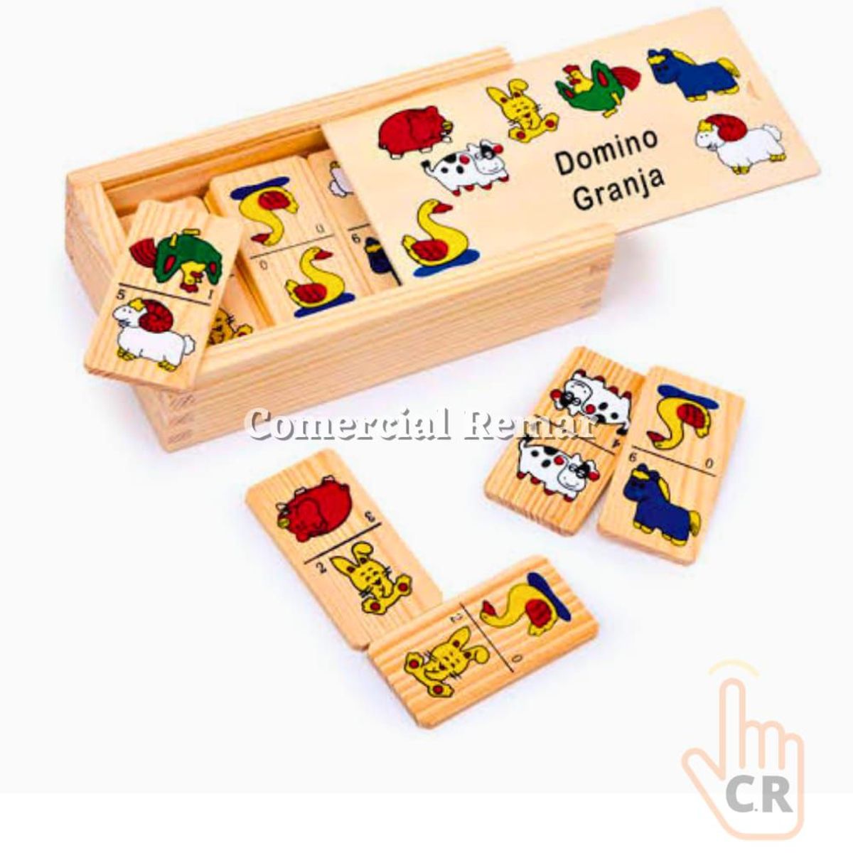 GENERICO - Dominó Madera Juego Didáctico para Niños